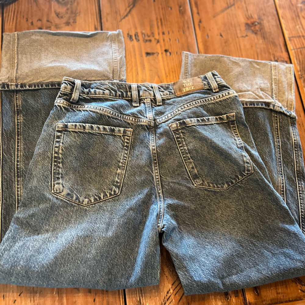 Free People final countdown low rise cuffed boyfriend jeans size 26 - Picture 8 of 11